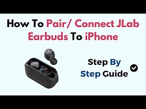 How To Pair/ Connect JLab Earbuds To iPhone