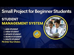 Mini Project of Python | Student Management System Using Python | Beginner Friendly