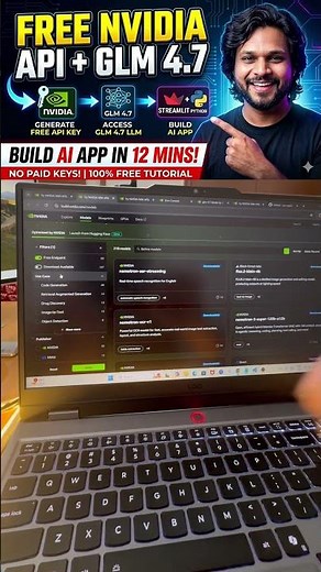 Free NVIDIA AI API Tutorial | Build AI Apps with GLM 4.7 Model #nvidia #glm5