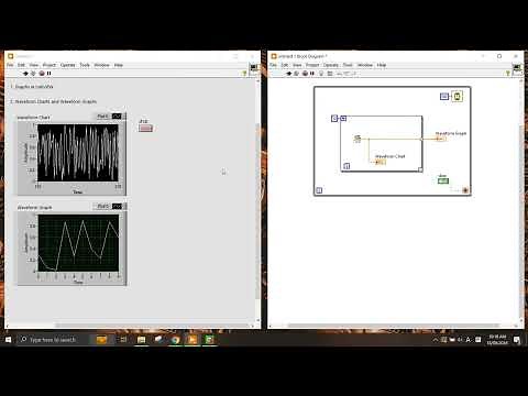 Simple Waveform Chart and Waveform Graph in LabVIEW