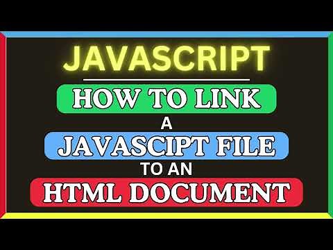 How To Link A JavaScript File To An HTML Document | Step-by-Step Tutorial
