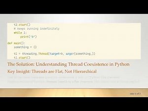 Understanding Multi Threading: Two Threads vs Nested Threads in Python