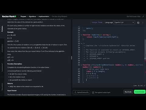 [36] HackerRank: Circular Array Rotation | Step-by-Step Solution