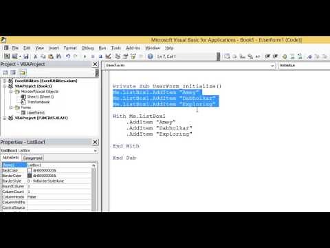 List Box Add Item 3 Methods