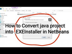 How to convert java Project into .EXEInstaller in NetBeans