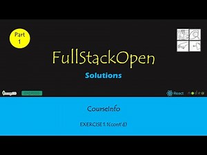 FullStackOpen | Part 1 | CourseInfo | Exercise 1.1b
