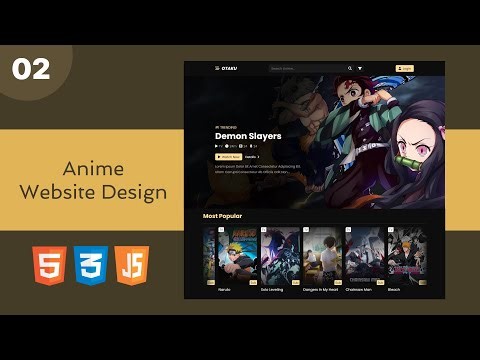 Responsive Anime Website Design Using HTML/CSS/JS || Part 2 [Posts, Filter]