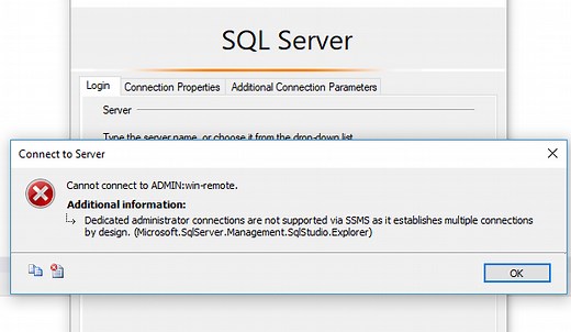 SQL Server Dedicated Admin Connection (DAC) – how to enable, connect and use