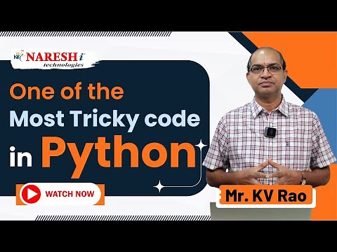 Decoding Python’s Tricky Code | Python Coding Tricks | Naresh IT #pythontricks