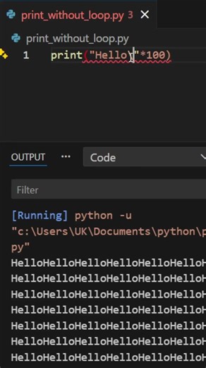 Print String Multiple Times Without Loop in Python | Python Tutorial #python
