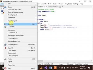 06 - C++ CodeBlocks Creating Header Implementation File