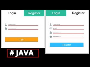 JAVA - How To Design Login And Register Form In Java Netbeans ( 2 )