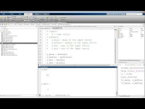 MATLAB Tutorial Lesson #04b: Multiple Input Output User Defined Functions