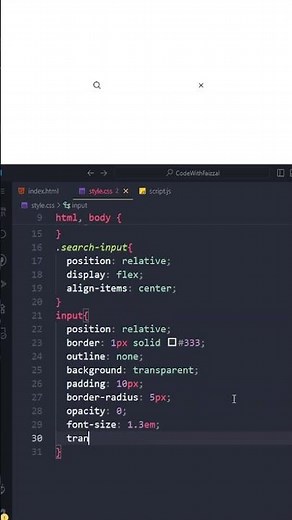 Animated Search Bar with CSS | Modern UI Design Tutorial #css #cssanimation