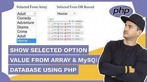 Show selected option value from Array & MySQL DB using PHP | RaddyDev