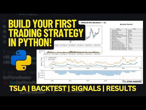 Build Your First Trading Strategy in Python (TSLA Example) | Backtest, Signals & Results