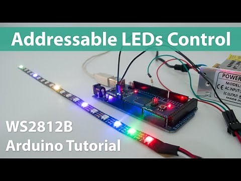 How To Control WS2812B Individually Addressable LEDs using Arduino