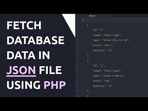 How to create a JSON file from a mysql database table using php