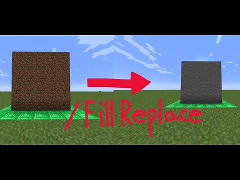 How to use the "/fill Replace" command in Minecraft - Java Edition