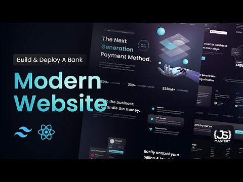 Build and Deploy a Fully Responsive Website with Modern UI/UX in React JS with Tailwind
