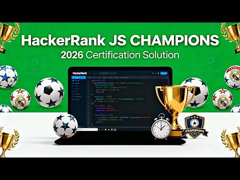 JavaScript Hacker Rank 2026 Certification (Champions League Teams) Solution