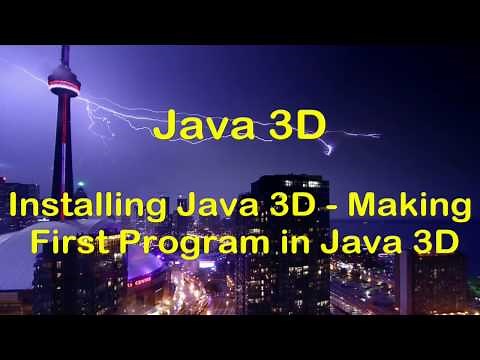 [HD] Java 3D Swing Tutorial - Installing Java 3D & First 3D GUI Program