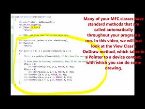 MFC C++ Programming 2: Messages and Drawing