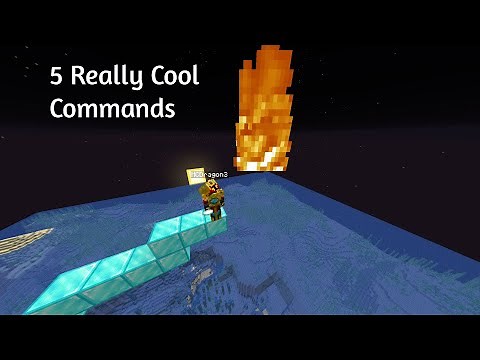 5 REALLY COOL Commands you can do in Minecraft Java Edition 1.16.1!