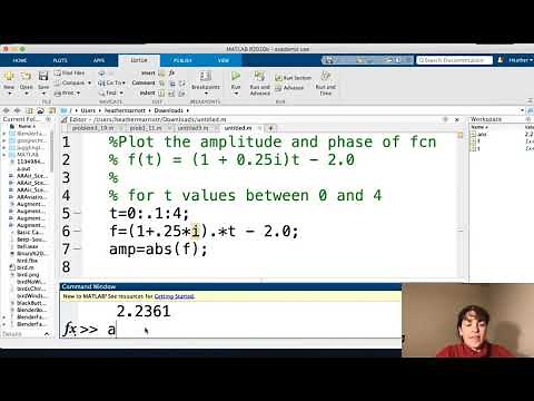 Complex Function MATLAB