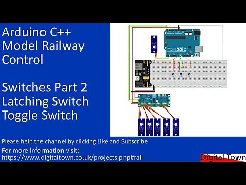 #129 Arduino for Model Railways - Switches Part 2 Latching Switches or Toggle switch servo control