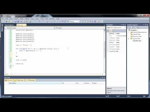 C++ Tutorial 18 - Vectors and Vector Functions