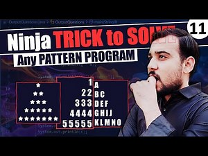 Ninja Trick 🤔 to Solve Any Pattern Program - Star | Number | Alphabet Pattern