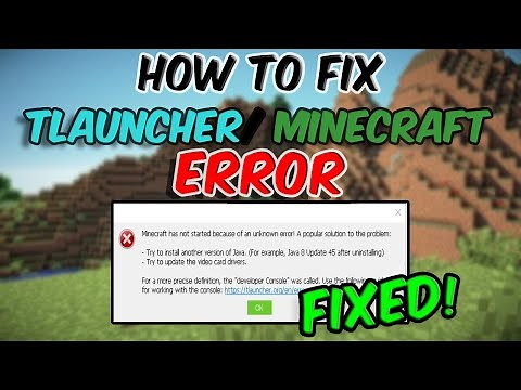 How to fix java error in TLauncher Minecraft