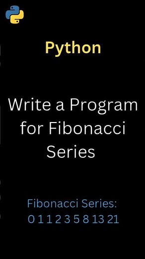 Fibonacci Series in Python #python #coding