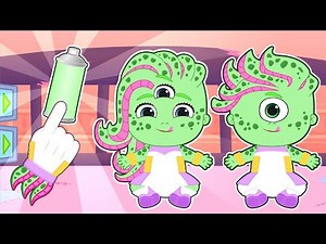 BABIES ALEX AND LILY 👽 What Happens When a UFO Visits Our Playground?