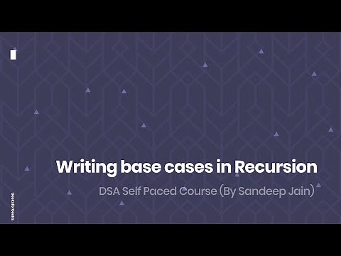 Writing base cases in Recursion | GeeksforGeeks
