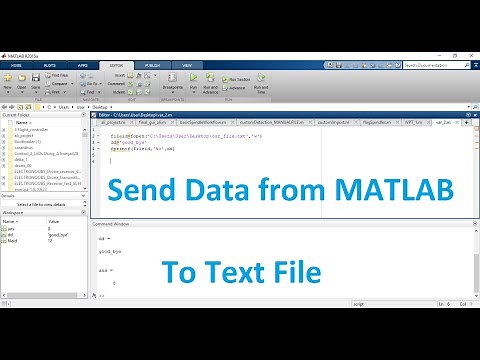 how to write data to a text file via matlab | sending data to .txt file with matlab