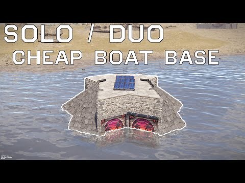 How To Make A Solo/Duo Boat Base - Rust Simple & Easy Base Build