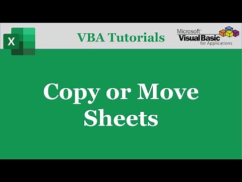 VBA Code To Copy or Move Worksheet | Excel VBA Tutorials | Part-04