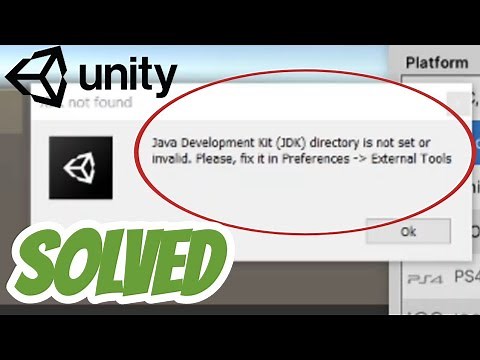 JDK directory is not set or invalid in Unity solved | Java Development kit not found