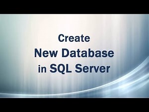 Create Database in SQL Server