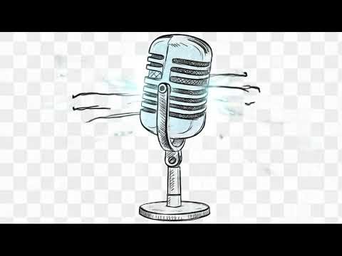 🎙️ AI Generated Podcast Intro | 3D Rotating Mic | Hand-Sketched AI Animation