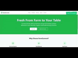 Full Stack Web Project: Farm Connect (Farmer & Consumer Management System) | PHP & MySQL