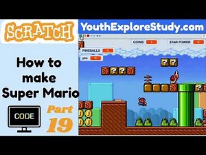 Scratch Mario Pt.19 (E19) - 🎮 How to Code Super Mario Games in Scratch | Scratch 3.0 Game Tutorial