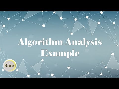 Algorithm Analysis Example