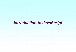 Introduction to JavaScript - SlideServe