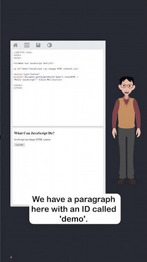 JavaScript Introduction - Part 2 - Change HTML Content - #w3schools #javascript #programming