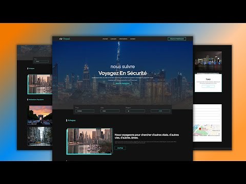 Comment Créer un Site Web de voyage HTML CSS & Javascript