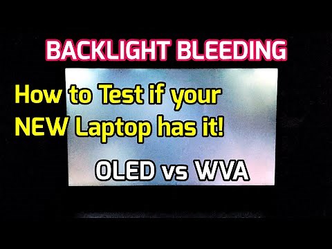 How To Test if NEW Laptop has Backlight Screen Bleeding! Dell XPS 7590 OLED vs Inspiron WVA 7591! 💻