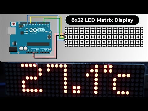 MAX7219 Dot Matrix 4-in-1 Display with Arduino - Scrolling Text & Displaying Sensor Data